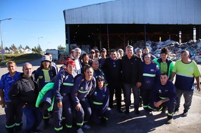 Ferraresi y Tapia inauguraron el nuevo edificio del Vivero Municipal en el EcoPunto de Sarand