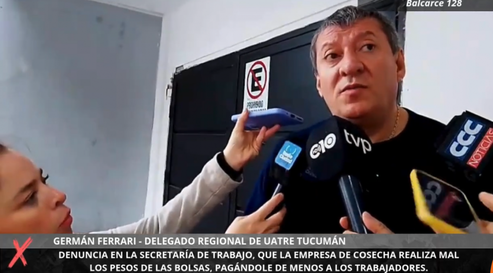 UATRE denunci que una citrcola se queda con parte del salario de sus empleados