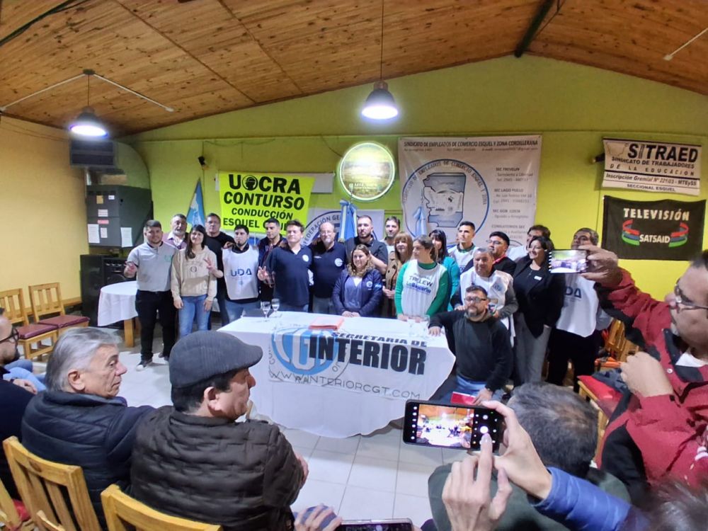 Se normaliz Esquel y ya suman 79 las regionales normalizadas por la conduccin de la CGT