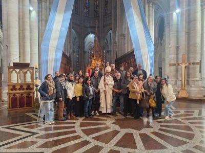 Mons. Carrara anim a periodistas y comunicadores a trabajar por la esperanza y la paz
