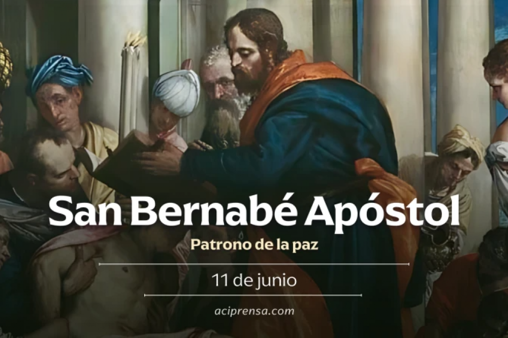 Hoy celebramos al Apstol San Bernab, cuyo nombre significa el que anima y entusiasma