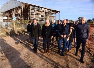 Alak y Katopodis recorrieron la megaobra que mejorar un 80% el suministro de agua potable en el Gran La Plata