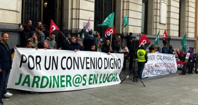 La plantilla y direccin de Urbaser negociarn en el Sama para intentar evitar la huelga de las y los jardineros en Zaragoza