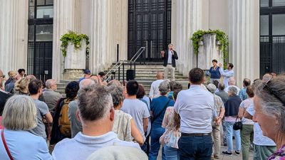 Marcha interreligiosa en Villeurbanne, donde el Corn fue profanado ante una mezquita
