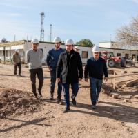 Orrego recorri la obra del nuevo Instituto Odontolgico de San Juan