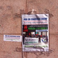 Principio de acuerdo, tras una maratoniana reunin, entre jardineros y Urbaser para desconvocar la huelga en Zaragoza