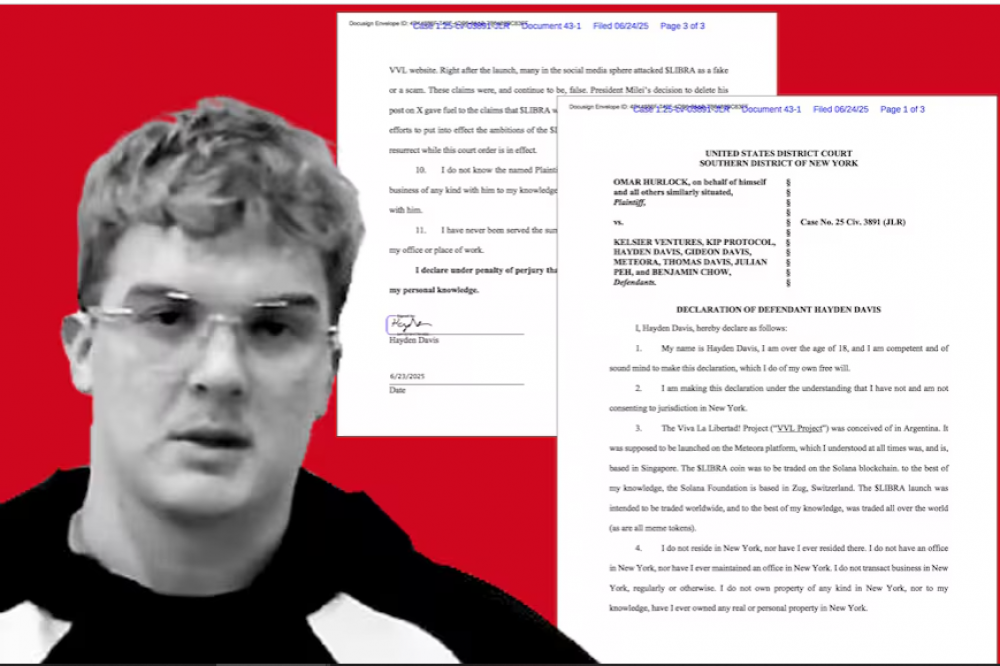 Caso $LIBRA: Declar Hayden Davis y avanza la causa judicial en EE.UU