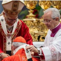 Doce arzobispos latinoamericanos reciben el palio de manos del Papa Len XIV