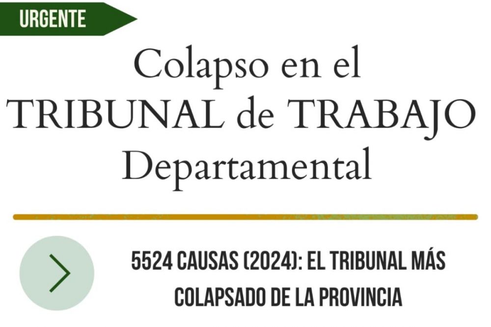 Crisis en el Tribunal Laboral de Moreno Gral Rodrguez: colapso en la justicia del trabajo