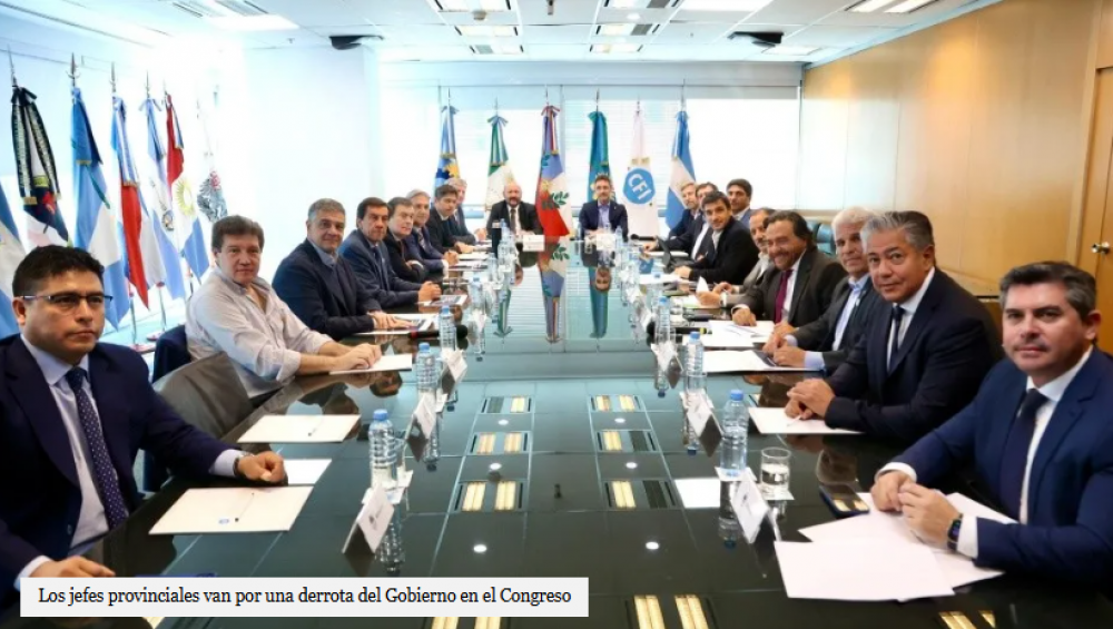 Los gobernadores en pie de guerra con la Nacin por los fondos para las provincias