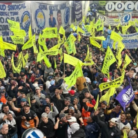 Ms de 7.000 trabajadores se movilizaron para pedir la libertad de Ivn Tobar y en defensa de su labor sindical y social