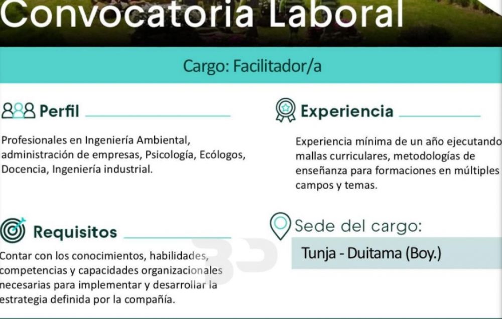 Urbaser abre convocatoria laboral en Boyac
