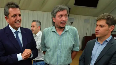 Fuerza Patria es el nombre de la alianza electoral que acordaron Axel Kicillof, Mximo Kirchner y Sergio Massa