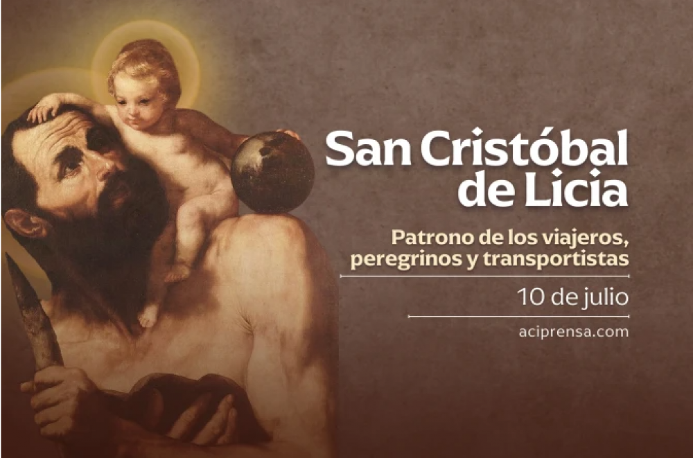 Hoy celebramos a San Cristbal de Licia, patrono de los viajeros y peregrinos