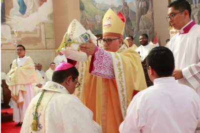 Primer obispo nombrado por Len XIV recibe la consagracin episcopal en Per