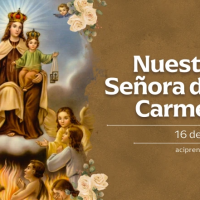 Hoy celebramos a la Virgen del Carmen, la madre que nos invita a orar y nos libra del infierno