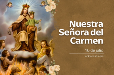 Hoy celebramos a la Virgen del Carmen, la madre que nos invita a orar y nos libra del infierno