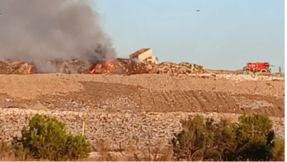 Sofocado un incendio en la planta de Urbaser en el PTR de Zargoza