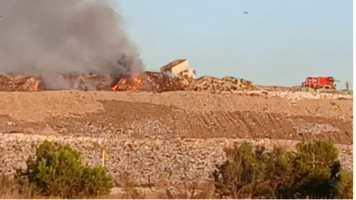 Sofocado un incendio en la planta de Urbaser en el PTR de Zargoza