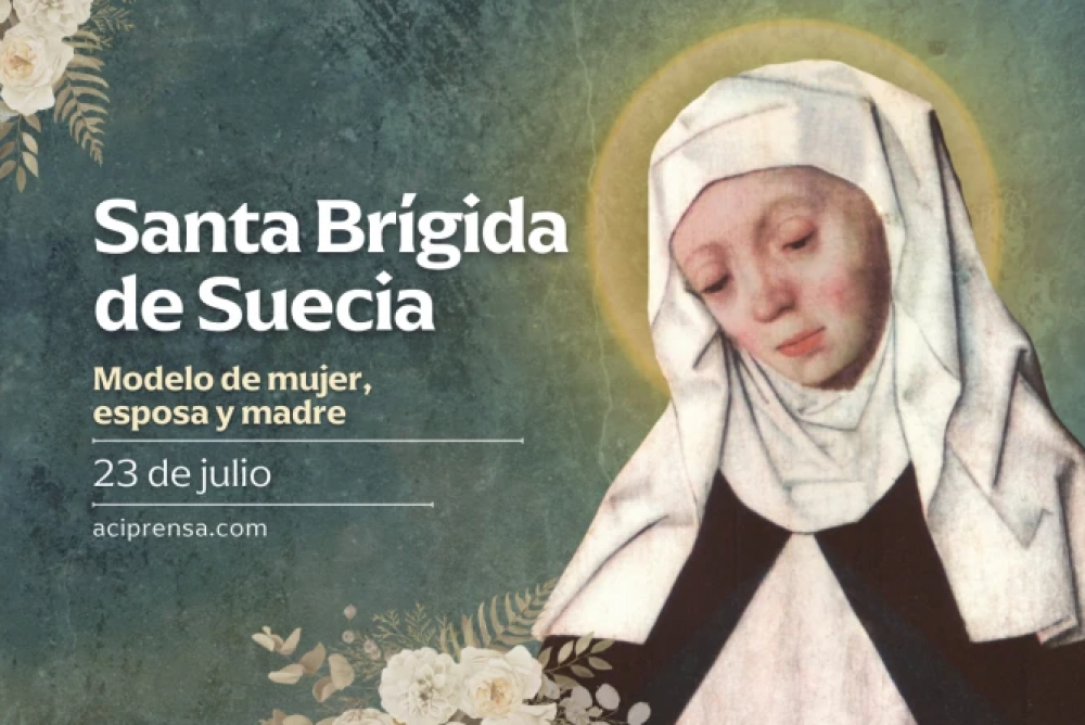 Hoy celebramos a Santa Brgida de Suecia, patrona de Europa, modelo de mujer, esposa y madre
