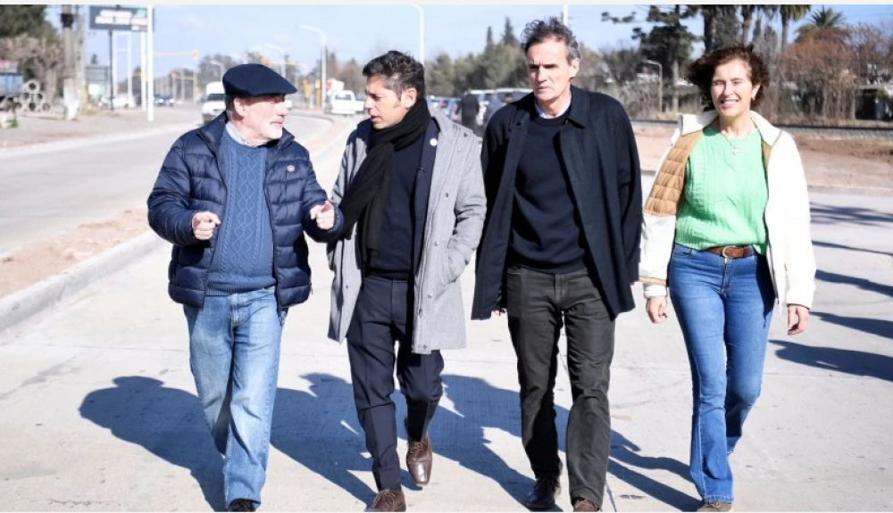 Kicillof y Katopodis habilitaron un tramo de las obras de mejora de la Ruta Provincial N40