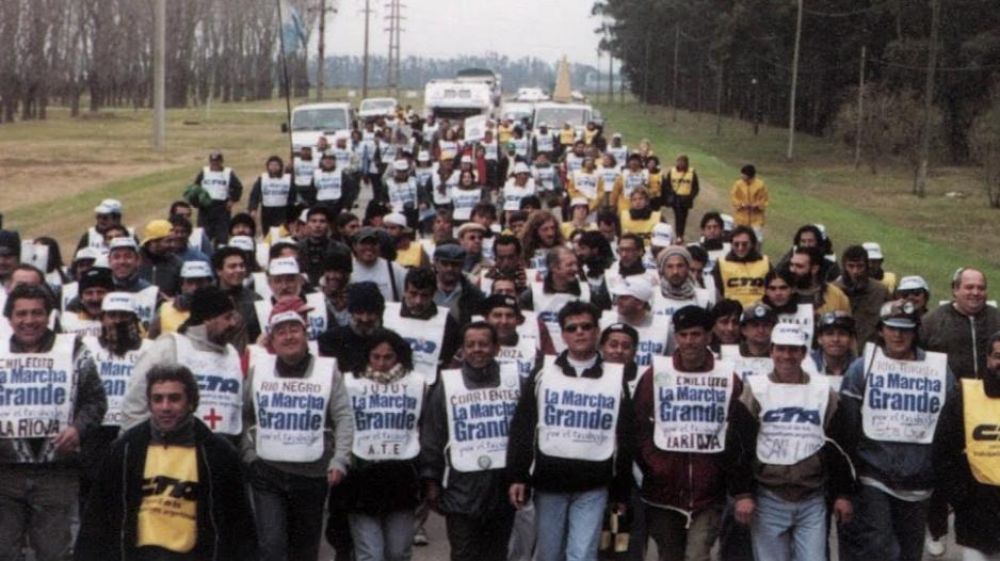 Marcha Grande por el Trabajo: homenaje de las CTA a 25 aos de una gesta que sigue vigente