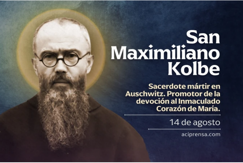 Hoy recordamos a San Maximiliano Kolbe, mrtir de la vida, vctima de la ideologa