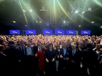 Milei lanza oficialmente la campaa en la Provincia y dar un discurso junto a sus principales candidatos