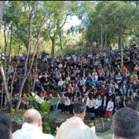 Cientos de fieles peregrinaron al santuario de Santa Mara del Yguaz