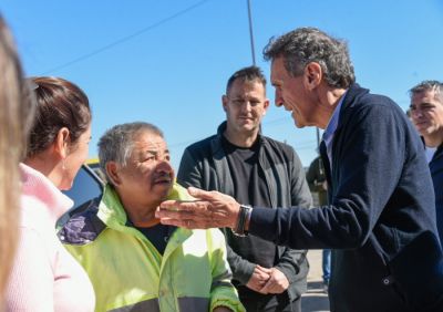 Katopodis recorri obras viales en Moreno