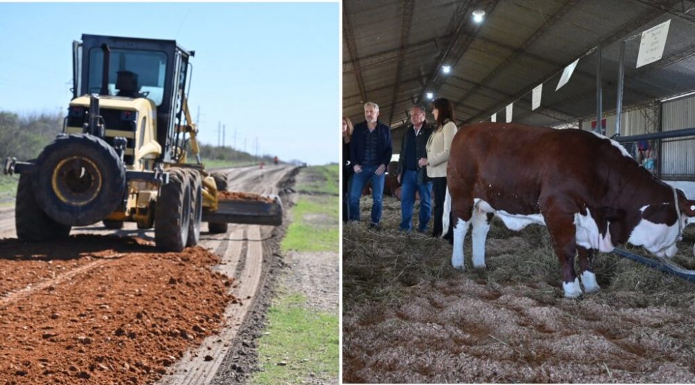 Frigerio anunci crditos para productores y mejoras viales en la 80 Exposicin Rural de Feliciano
