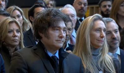 Javier Milei se mostr con su hermana Karina y asegur: Al Gobierno no le falta poltica, los de enfrente quieren romper todo