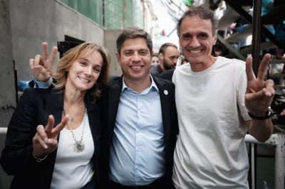 Cristina Kirchner apareci en la campaa por audio, en un acto junto a Kicillof en el que cargaron contra Milei