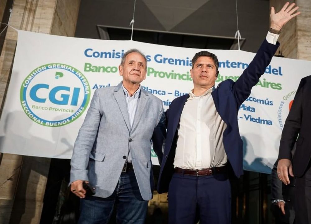 La Bancaria junto al Gobernador Kicillof ratificaron compromiso poltico en defensa de los trabajadores durante el 203 aniversario del Banco Provincia