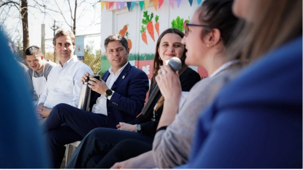 Kicillof visit un espacio de inclusin laboral para personas con discapacidad en Lujn