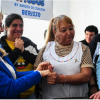 Campaa en la Tercera Seccin: Magario visit Berisso y dio sus fundamentos para votar en contra de Milei