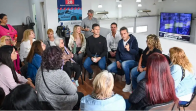 Massa hizo campaa este sbado junto a Katopodis: estuvo en San Martn y San Vicente