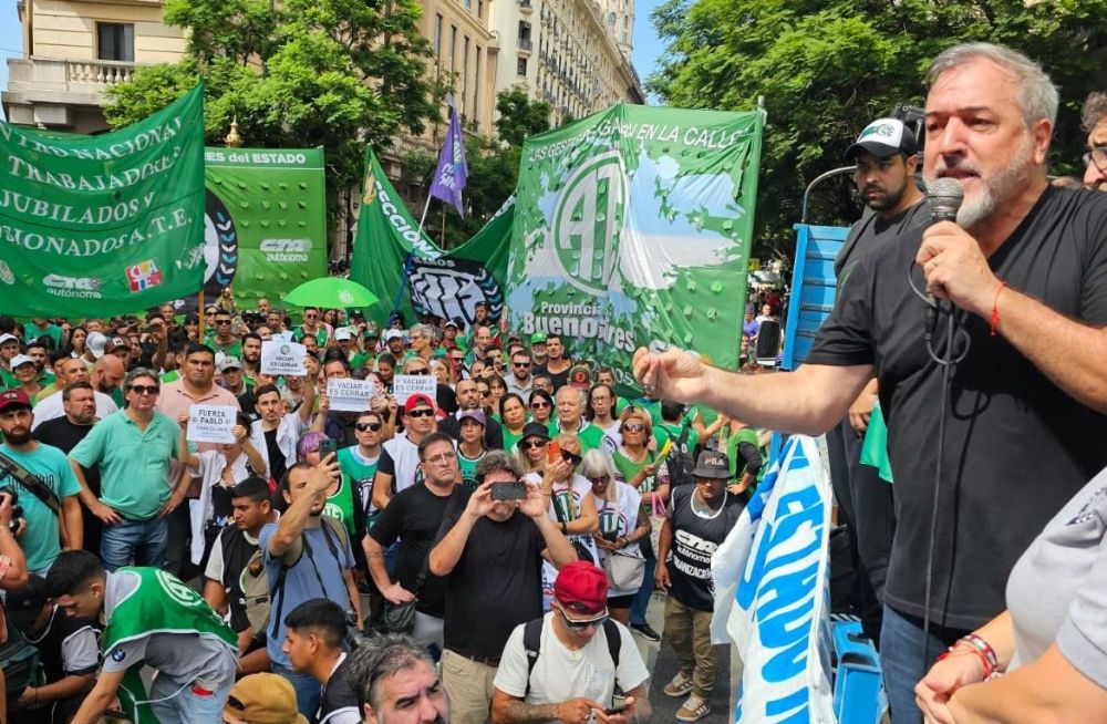 Paro nacional de 24 horas con movilizacin y acampes: ATE exige la liberacin de Giuliani y rechaza a la represin de Llaryora y Milei