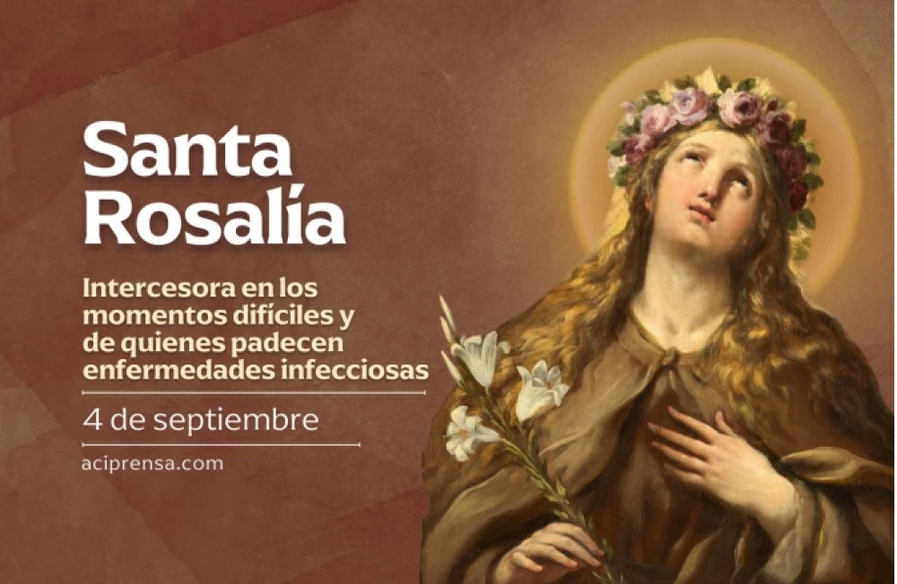 Hoy recordamos a Santa Rosala, intercesora de quienes padecen enfermedades infecciosas