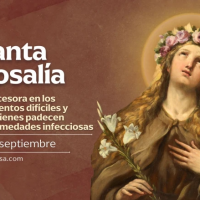 Hoy recordamos a Santa Rosala, intercesora de quienes padecen enfermedades infecciosas