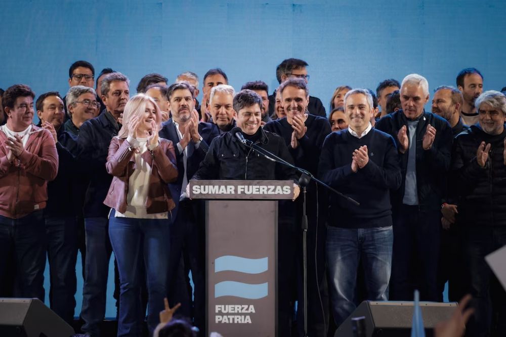 Kicillof capitaliz la victoria bonaerense, se mostr como el lder del peronismo y dio un mensaje nacional