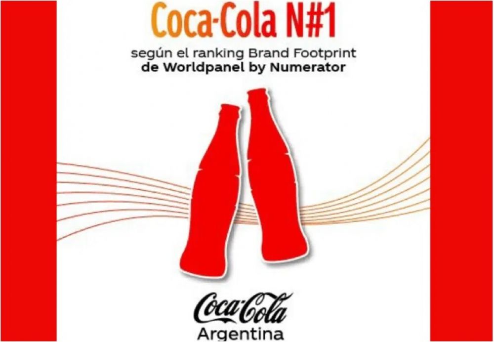 Coca-Cola es la marca ms elegida en la Argentina por quinto ao consecutivo segn Brand Footprint