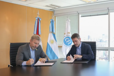Frigerio firm un acuerdo con el CFI para ampliar crditos a emprendedores y Pymes