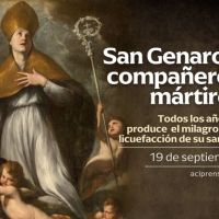 Hoy celebramos a San Genaro, mrtir, patrono de los donantes de sangre