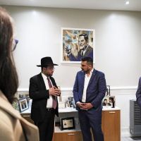 Vuoto recibi al gran rabino de la AMIA y referentes de la comunidad juda en Ushuaia