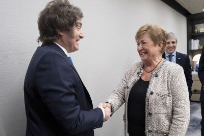 Milei se reuni con Georgieva y consigui otra palmada en la espalda: Argentina est yendo en la direccin correcta