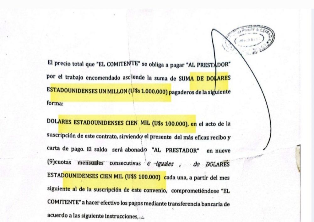 En un allanamiento, encontraron un contrato entre Espert y Machado por un milln de dlares
