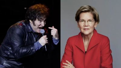 Con videos de Milei en el Movistar Arena, los demcratas cuestionaron a Trump por la ayuda financiera a la Argentina