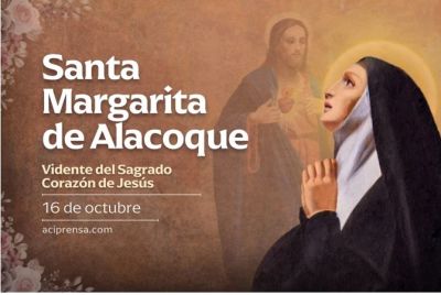 Hoy celebramos a Santa Margarita de Alacoque, servidora del Sagrado Corazn de Jess