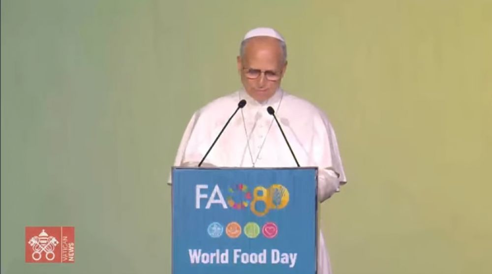 Len XIV pide erradicar el hambre y denuncia las desigualdades en su visita a la FAO